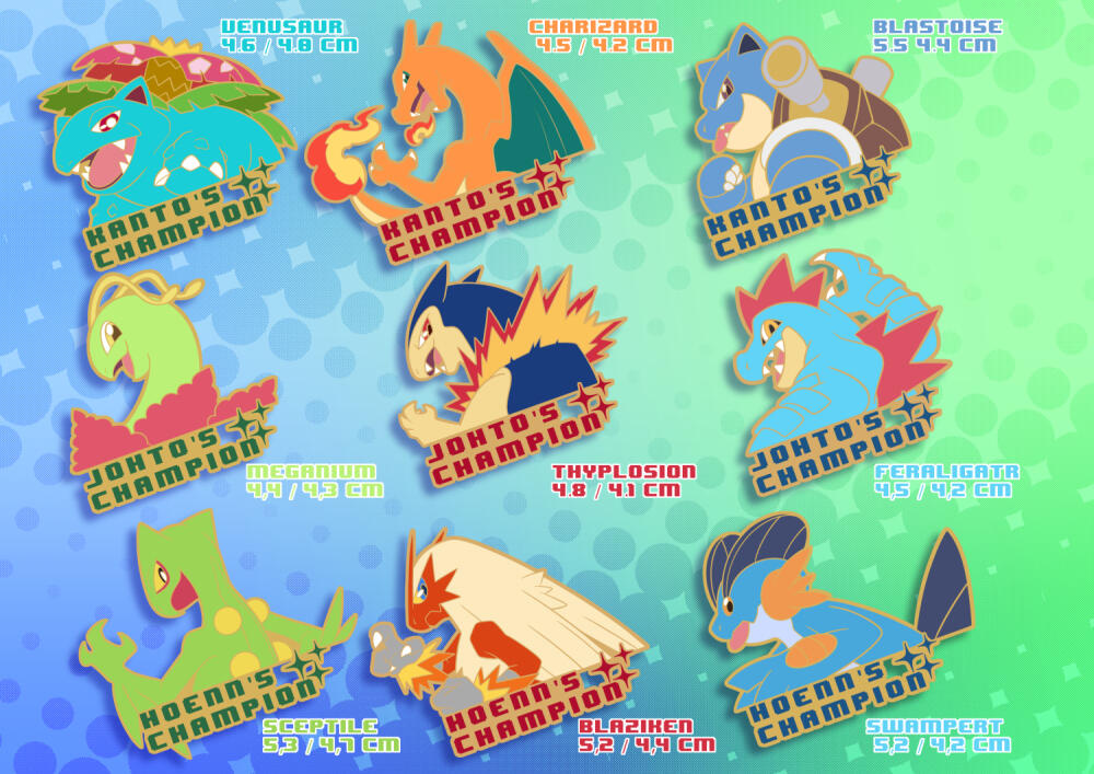 Pokémon Champion Pins